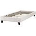 Letto Senza Testata Tessuto Roanne 90 X 200 Cm Beige Chiaro - Foto miniatura 4
