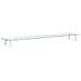 Supporto per Monitor Bianco 100x20x8cm Vetro Temperato Metallo - Foto miniatura 2