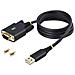 Cavo da USB a seriale 1m, Ritenzione COM, Viti /dadi intercambiabili, Adattatore USB-A a DB9 RS232 Protezione ESD, Windows /macOS /Linux - Foto miniatura 9
