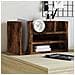 Organizer Scrivania Rovere Fumo 44,5x24x25cm Legno Multistrato - Foto miniatura 1