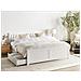 Letto Con Cassetti Contenitori Legno Di Pino Olendon 160 X 200 Cm Bianco - Foto miniatura 1