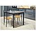 Set 4 Sedie Modello Elena Per Cucina Bar E Sala Da Pranzo, Robusta Struttura In Acciaio Verniciato Nero Opaco, Seduta In Legno Rovere - Foto miniatura 2