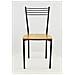 Set 4 Sedie Modello Elena Per Cucina Bar E Sala Da Pranzo, Robusta Struttura In Acciaio Verniciato Nero Opaco, Seduta In Legno Rovere - Foto miniatura 4