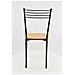 Set 4 Sedie Modello Elena Per Cucina Bar E Sala Da Pranzo, Robusta Struttura In Acciaio Verniciato Nero Opaco, Seduta In Legno Rovere - Foto miniatura 6