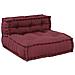 Pouf Modulare Marrone Rossiccio 70x70x54 in Tessuto - Foto miniatura 4