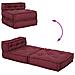 Pouf Modulare Marrone Rossiccio 70x70x54 in Tessuto - Foto miniatura 8