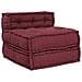 Pouf Modulare Marrone Rossiccio 70x70x54 in Tessuto - Foto miniatura 1