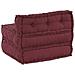 Pouf Modulare Marrone Rossiccio 70x70x54 in Tessuto - Foto miniatura 10