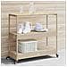 Carrello Da Bar 3 Livelli Beige In Polyrattan E Massello Acacia - Foto miniatura 1