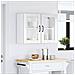 Pensile Da Cucina Con Porta In Vetro Lucca Bianco Lucido - Foto miniatura 3