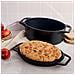 Victoria 38717 Forno Olandese, Pentola Et Padella Induzione Ghisa Smaltata 31cm 5,7l Senza Ptfe  Nero - Foto miniatura 3
