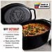 Victoria 38717 Forno Olandese, Pentola Et Padella Induzione Ghisa Smaltata 31cm 5,7l Senza Ptfe  Nero - Foto miniatura 4