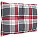 Cuscini Per Pallet 3 Pz Rossi A Quadri In Tessuto - Foto miniatura 5