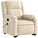 Poltrona Alzapersona Massaggiante Elettrica Crema in Tessuto - Foto miniatura 4