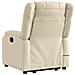 Poltrona Alzapersona Massaggiante Elettrica Crema in Tessuto - Foto miniatura 5