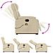 Poltrona Alzapersona Massaggiante Elettrica Crema in Tessuto - Foto miniatura 7