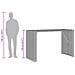 Set Bar da Giardino 7 pz con Cuscini Grigio Polyrattan Acacia - Foto miniatura 9
