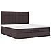 Struttura Letto Pouf con Materasso 160x200 cm in Tessuto - Foto miniatura 7