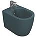 Sanitari Filomuro Opaco Infinity: Vaso, Bidet, Copriwater Soft-close - Verde Petrolio Opaco - Foto miniatura 4
