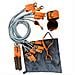 Set Di Bande Di Resistenza Multifunzionali Da 12 Pezzi (300 Lbs) Per Allenamenti A Casa Grey Orange - Foto miniatura 3