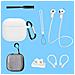 Set Di Otto Pezzi Di Custodie Bianche Per Airpods Di Quarta Generazione - Foto miniatura 3