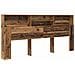 Testata del letto Legno vecchio 220 x 19 x 101.5 cm - Foto miniatura 1