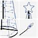 Albero di Natale LED con 800 LED con supporto Blu 400 cm Ferro - Foto miniatura 6