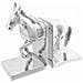 Fermalibri 2 pcs Argento 11 x 14 x 25 cm Alluminio - Foto miniatura 3