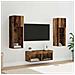 Mobiletti TV da Parete 4 pcs Rovere artigianale 40 x 30 x 30 cm - Foto miniatura 2