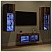 Mobiletti TV da Parete 4 pcs Rovere artigianale 40 x 30 x 30 cm - Foto miniatura 5