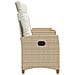 Panchina reclinabile con tavolo Beige e Bianco Crema polyrattan - Foto miniatura 3