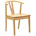 Sedia da pranzo 2 pcs Naturale Legno di gomma solido - Foto miniatura 4