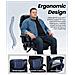 Sedia da ufficio, sedia ergonomica massaggiante con 6 punti massaggio e riscaldamento lombare a 3 livelli, inclinazione regolabile, colore Nero - Foto miniatura 6