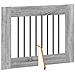 Cancello per cani con supporti 6 pcs Grigio Sonoma 80 x 60 cm - Foto miniatura 5