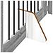 Cancello per cani con supporti 6 pcs Grigio Sonoma 80 x 60 cm - Foto miniatura 7