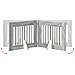 Cancello per cani con supporti 6 pcs Grigio Sonoma 80 x 60 cm - Foto miniatura 8