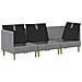 Set di divani modulari con spazio di archiviazione 3 pcs - Foto miniatura 4