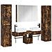Set di mobili per il bagno 6 pcs Rovere Fumo - Foto miniatura 1