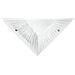 I-ISIDE / AP - Applique di forma triangolare bianca con decorazione moderna 60 watt E27 - Foto miniatura 1