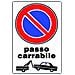 Cartello 'passo Carrabile ' - Cm 20 X 30 - Foto miniatura 1