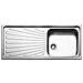 Lavello 1 Vasca Con Gocciolatoio A Sx Colore Inox Cod To1161ilbc - Foto miniatura 1
