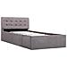 Giroletto Con Contenitore Grigio Talpa In Tessuto 90x200 Cm - Foto miniatura 3