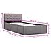 Giroletto Con Contenitore Grigio Talpa In Tessuto 90x200 Cm - Foto miniatura 10
