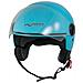 Casco Jet Moto Scooter Visera Antigraffio Azzurro Backline Ece 22-05 Xs - Foto miniatura 4