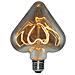 Lampadina Maxi Curved Heart, Decorativa, Con Filamento A Spirale, Fumo In Vetro, 12,5 X 12,5 X 16 Cm, 1 X E27, 5w, 150lm, 2000k, 240v - Foto miniatura 1