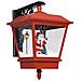 Lampada Natalizia Da Parete Led E Babbo Natale Rossa 40x27x45cm - Foto miniatura 2