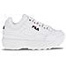 Distruptor Scarpe Sneakers Pelle Bianco Unisex Bianco 36 - Foto miniatura 1