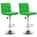 Sgabelli Da Bar 2 Pz Verdi In Similpelle - Foto miniatura 1