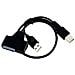 A-USATA-01, USB, SATA 13-pin, Maschio / maschio, Nero - Foto miniatura 1