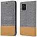 Custodia Compatibile Con Samsung Galaxy M51 In Grigio Chiaro Marrone - Coperchio Protettiva Con Chiusura Magnetica, Funzione Stand E Tasca Per Le Carte - Foto miniatura 8